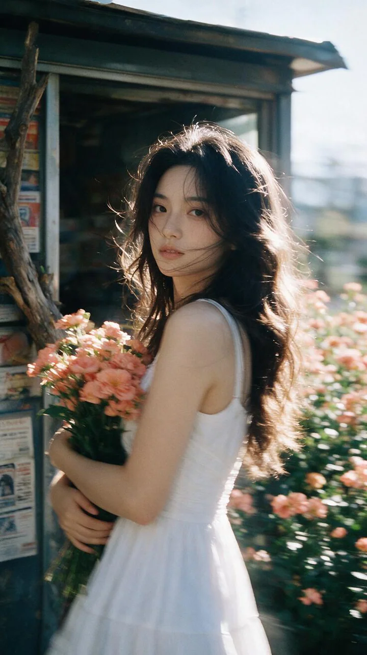 胶片花影氛围人像